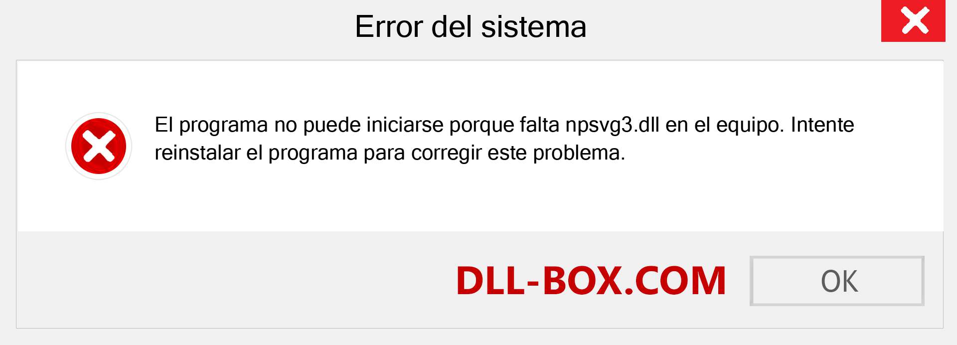 ¿Falta el archivo npsvg3.dll ?. Descargar para Windows 7, 8, 10 - Corregir npsvg3 dll Missing Error en Windows, fotos, imágenes